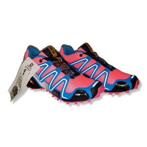 Salomon Womens Speedcross 3 128652 Pink/Blue Hiking Running Shoes Sneakers S:7.5